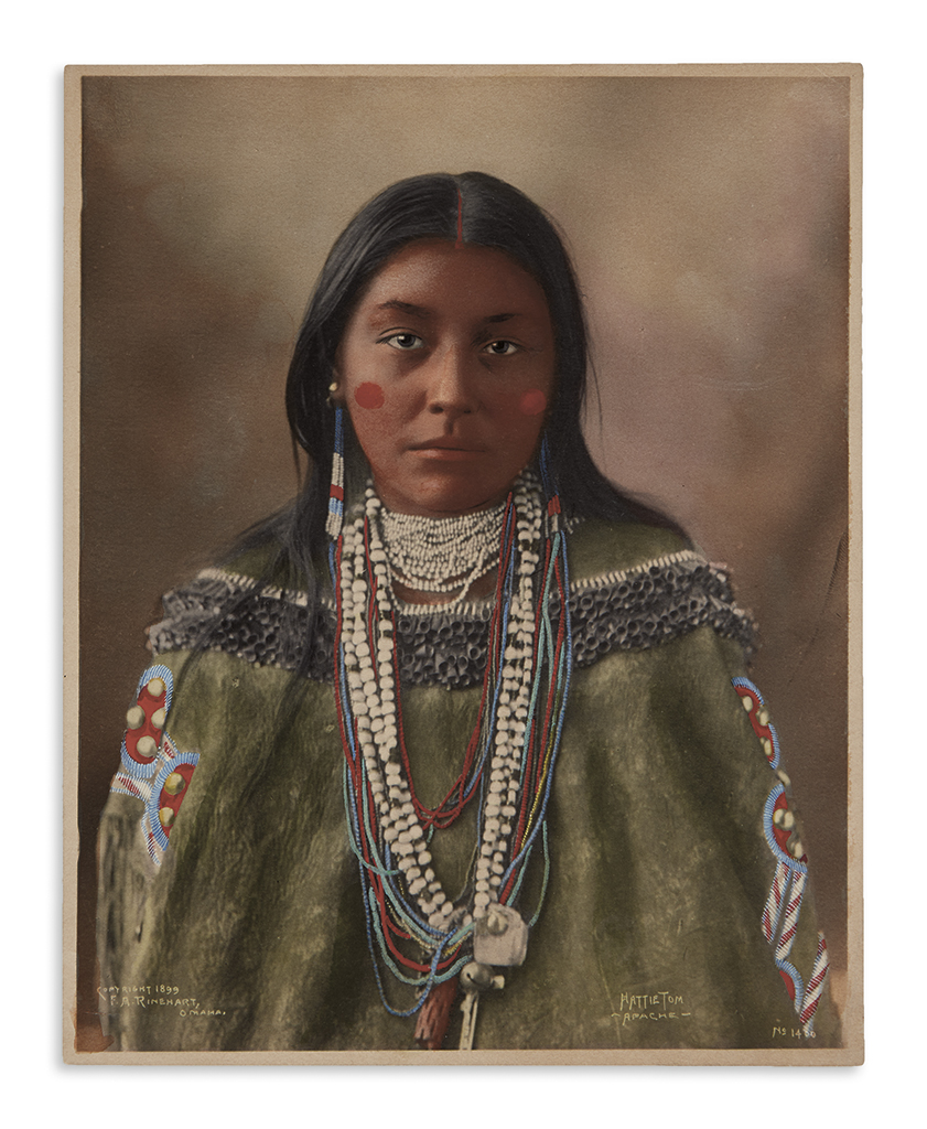 (AMERICAN INDIANS--PHOTOGRAPHS.) Rinehart, Frank A. Hattie Tom, Apache.